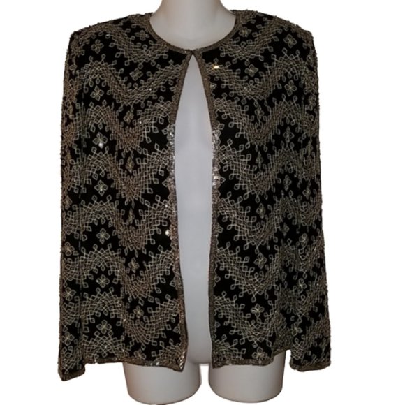 Adrianna Papell Jackets & Blazers - Adrianna Papell Evening Silk Bolero Jacket